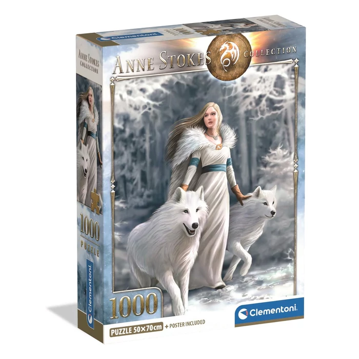 Clementoni 39957 - Anne Stokes Winter Guardians - 1000 db-os Compact puzzle