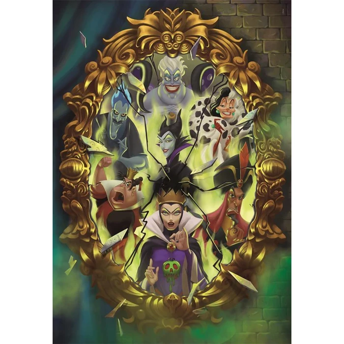 Clementoni 39812 - High Quality Collection - Disney gonoszak - 1000 db-os Compact puzzle