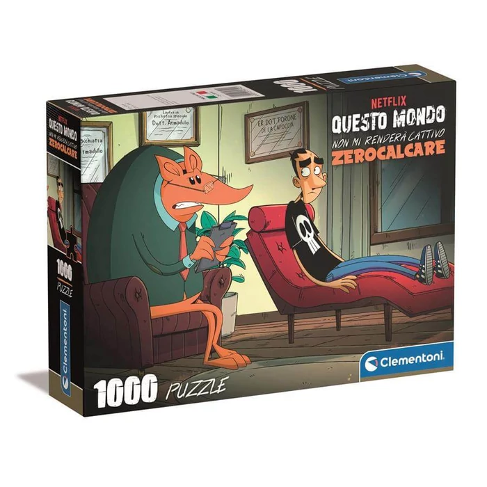 Clementoni 39794 - High Quality Collection - Zerocalcer - A kanapén - 1000 db-os Compact puzzle