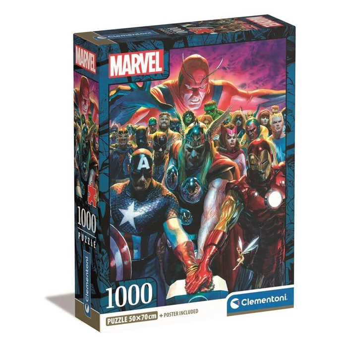 Clementoni 39915 - Marvel Avengers - 1000 db-os Compact puzzle 