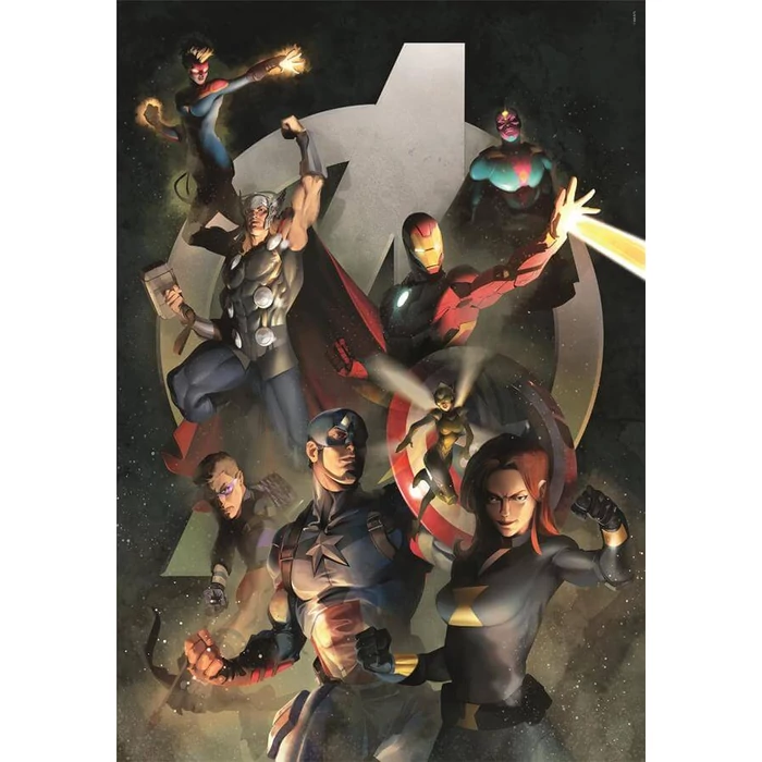 Clementoni 39809 - Marvel - Bosszúállók - 1000 db-os Compact puzzle 