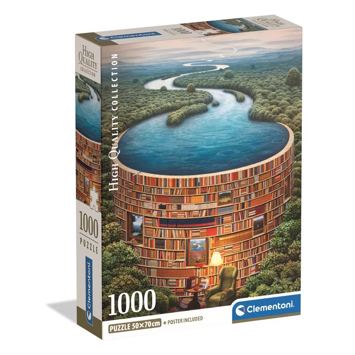 Clementoni 39949 - High Quality Collection - Bibliodame - 1000 db-os Compact puzzle