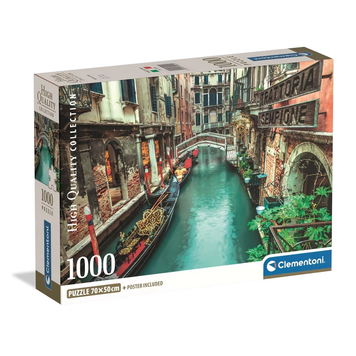 Clementoni 39945 - High Quality Collection - Venice Canal - 1000 db-os Compact puzzle
