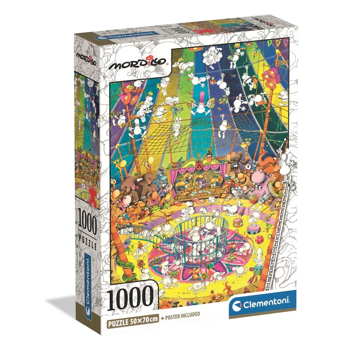 Clementoni 39964 - Mordillo The Show - 1000 db-os Compact puzzle
