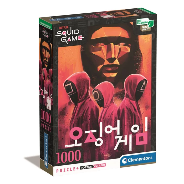 Clementoni 39715 - Squid Game - Nyerd meg az életed - 1000 db-os Compact puzzle