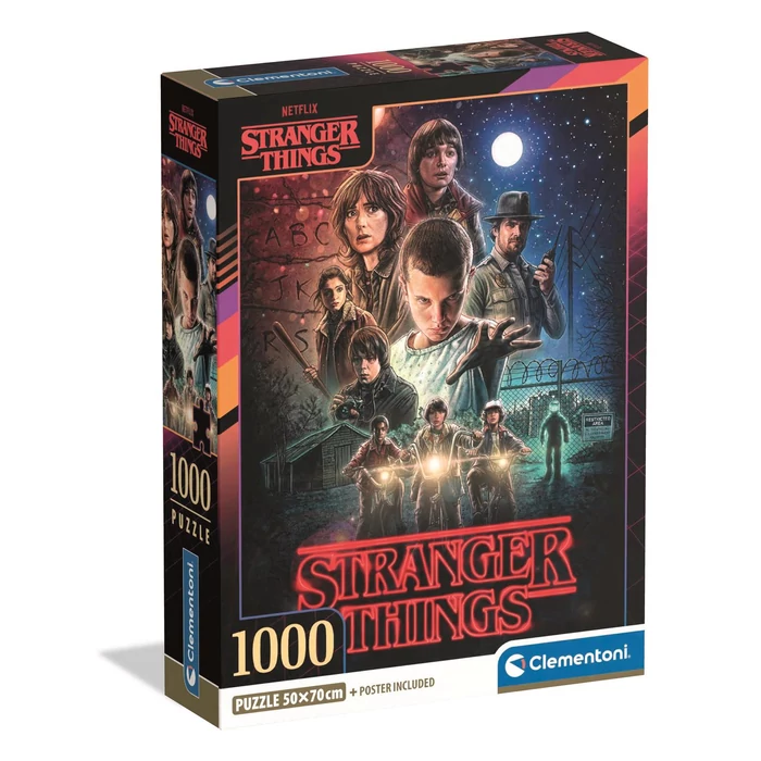 Clementoni 39978 - Stranger Things 1 - 1000 db-os Compact puzzle