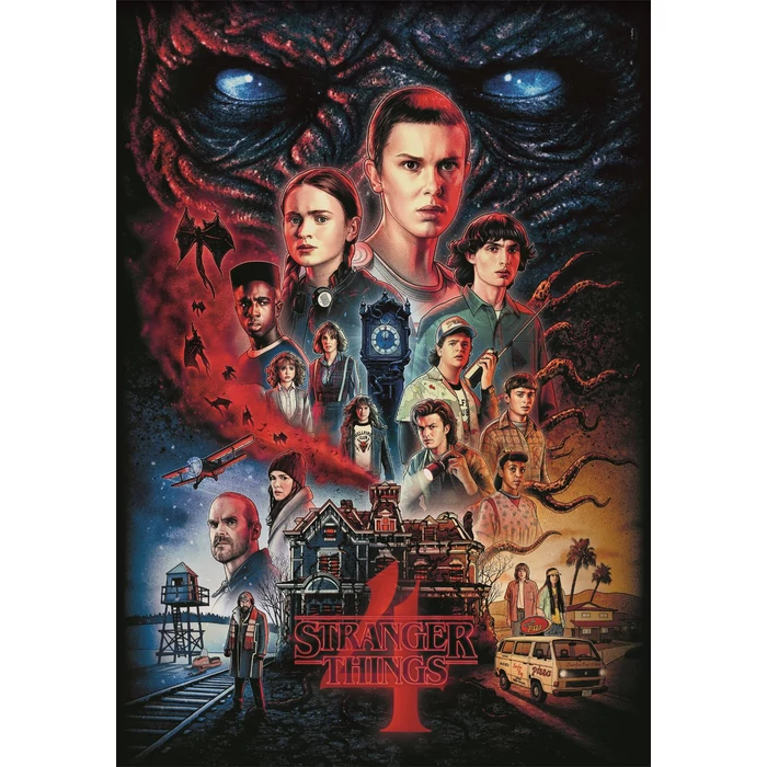 Clementoni 39980 - Stranger Things 4 - 1000 db-os Compact puzzle