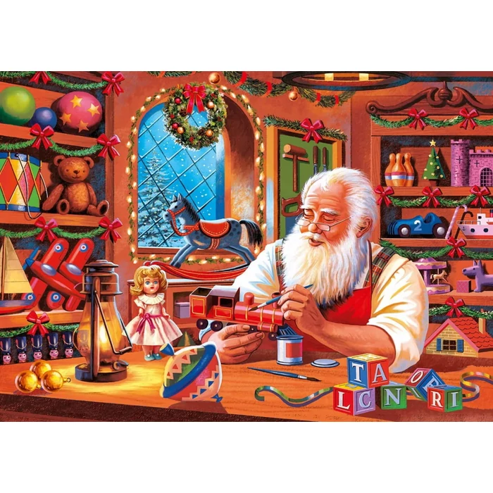 Clementoni 39584 - Készülődés - 1000 db-os Classic Christmas Collection puzzle bőröndben