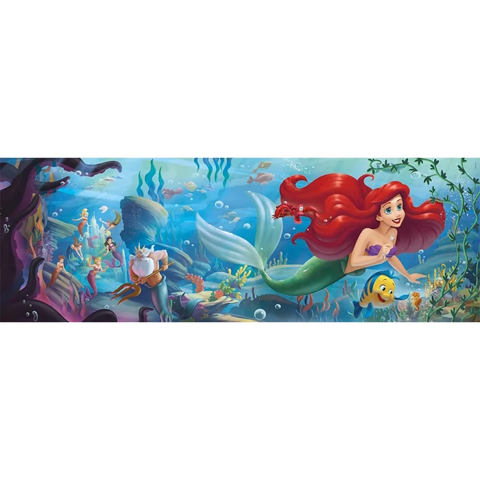 Clementoni 39658 - Disney Princess - Ariel - 1000 db-os Panoráma puzzle