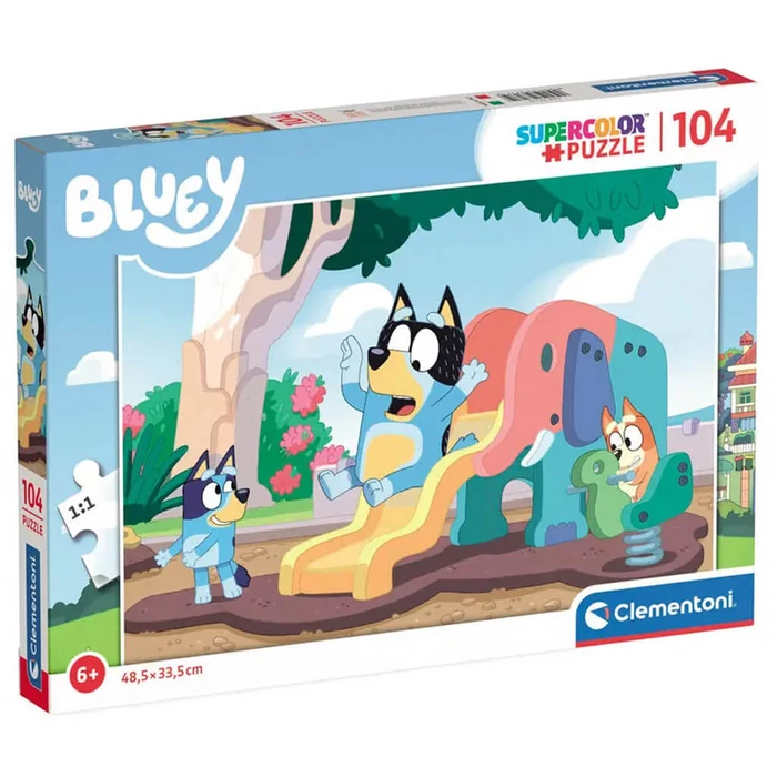Clementoni 27171 - Bluey a játszótéren - 104 db-os Szuper színes puzzle