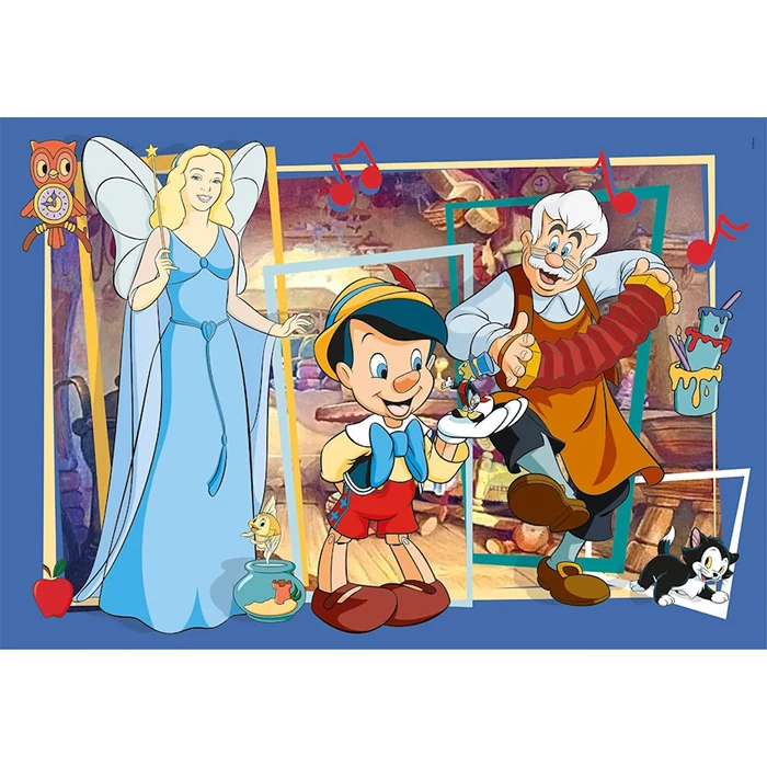 Clementoni 25749 - Pinokkió - 104 db-os Szuper Színes puzzle