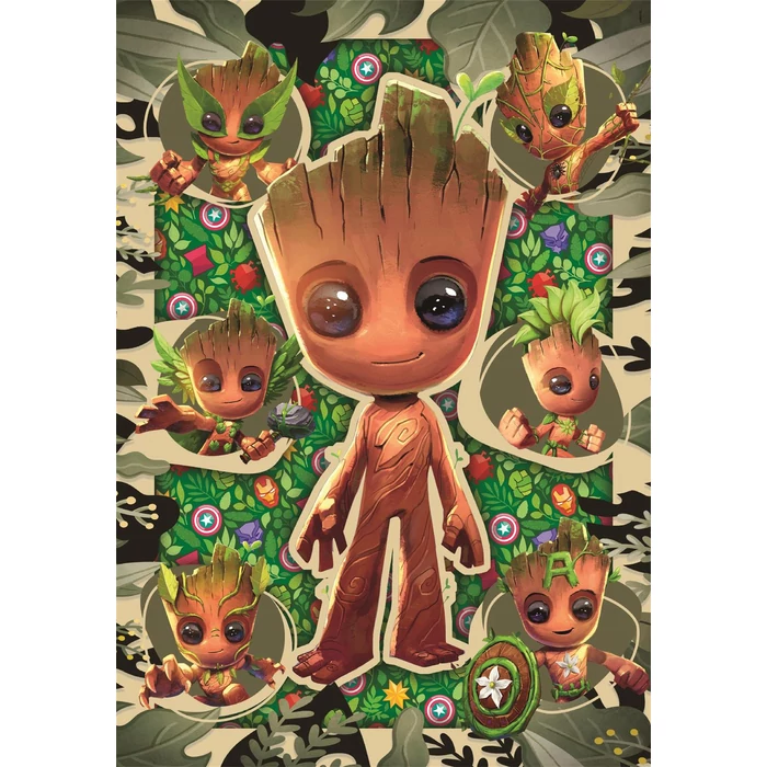 Clementoni 25051 - Marvel Groot - 104 db-os  Szuper színes puzzle