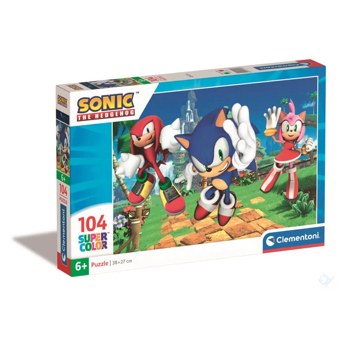 Clementoni 27256 - Sonic 2. - 104 db-os Szuper Színes  puzzle