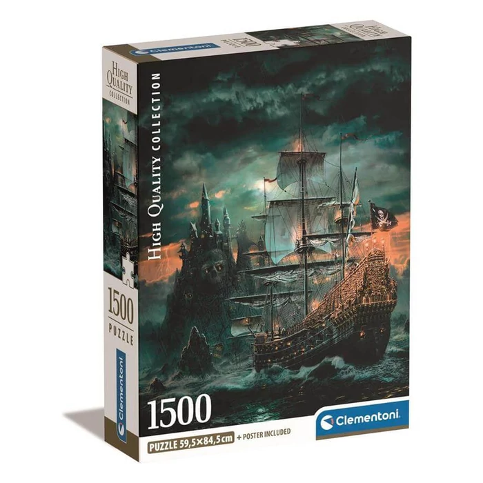 Clementoni 31719 - Kalózhajó - 1500 db-os Compact puzzle 