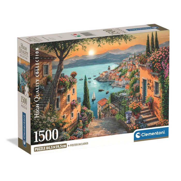 Clementoni 31729 - High Quality Collection - Steps to the Harbor - 1500 db-os puzzle