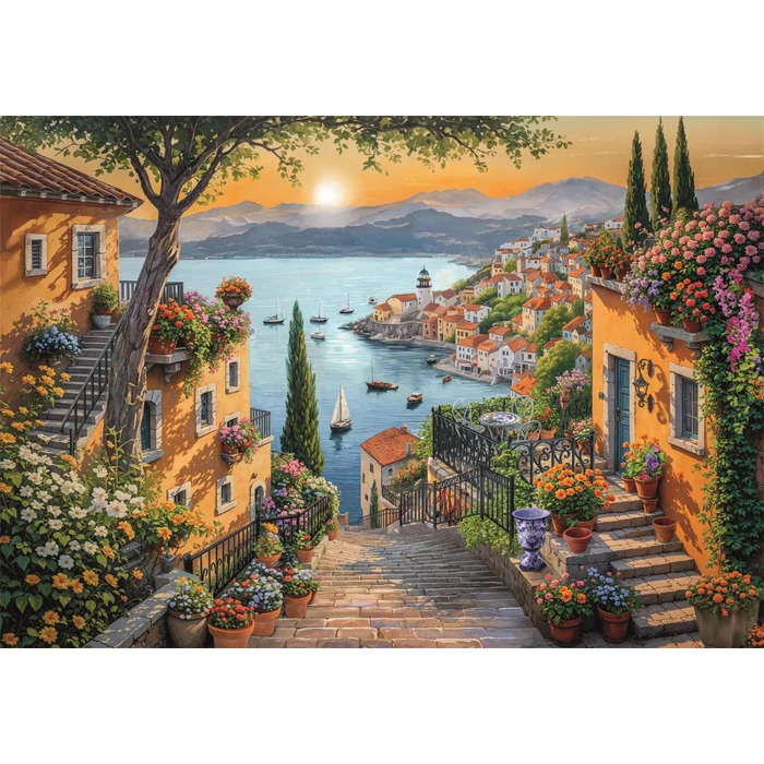 Clementoni 31729 - High Quality Collection - Steps to the Harbor - 1500 db-os puzzle