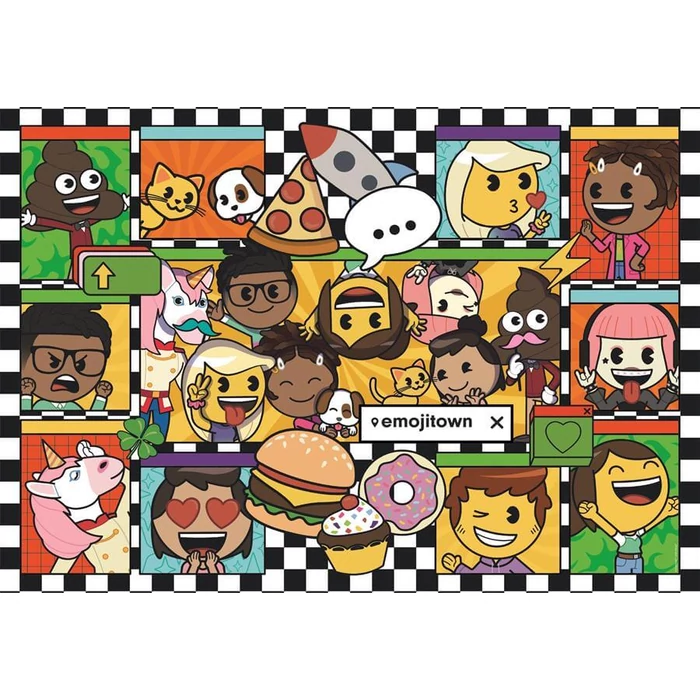 Clementoni 29066 - Emoji Town - 180 db-os puzzle