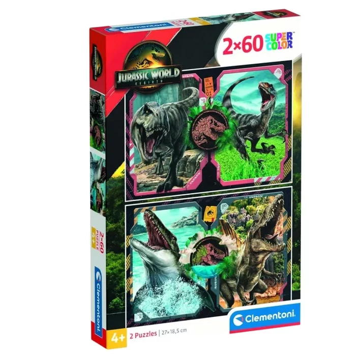 Clementoni 24830 - Jurassic World - 2 x 60 db-os puzzle - Puzzle 31-60 db