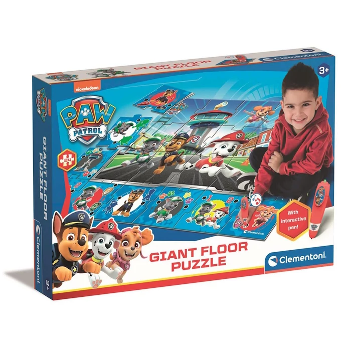 Clementoni 24 db-os Floor puzzle - Mancs őrjárat - Interaktív tollal (61970)