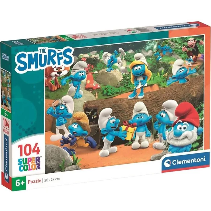 Clementoni 25037 - Hupikék Törpikék - 104 db-os puzzle
