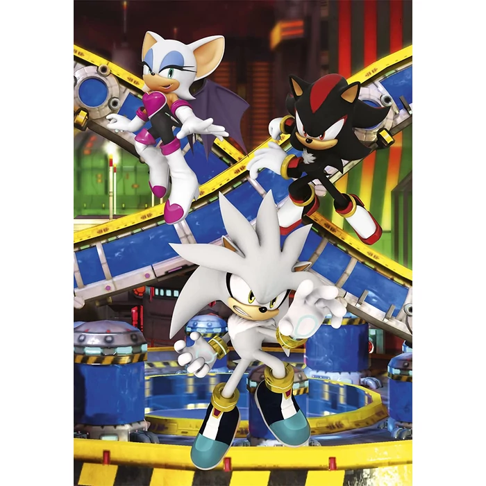 Clementoni 3 x 48 db-os Szuper Színes puzzle - Sonic (25280)