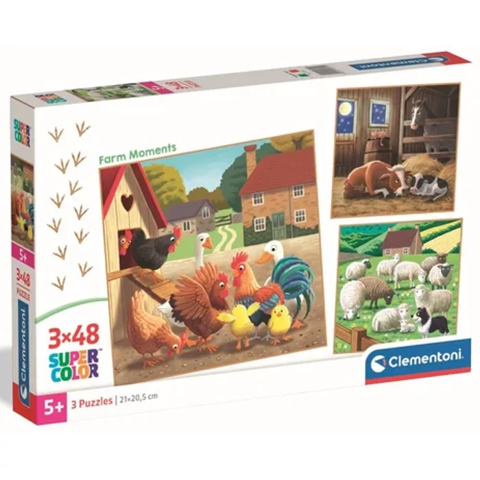 Clementoni 25791 - Noli Farm Pillanatok - 3 x 48 db-os puzzle