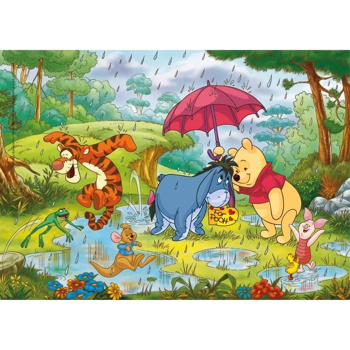 Clementoni 22704 - Micimackó és barátai - többféle - 30 db-os Szuper színes maxi puzzle