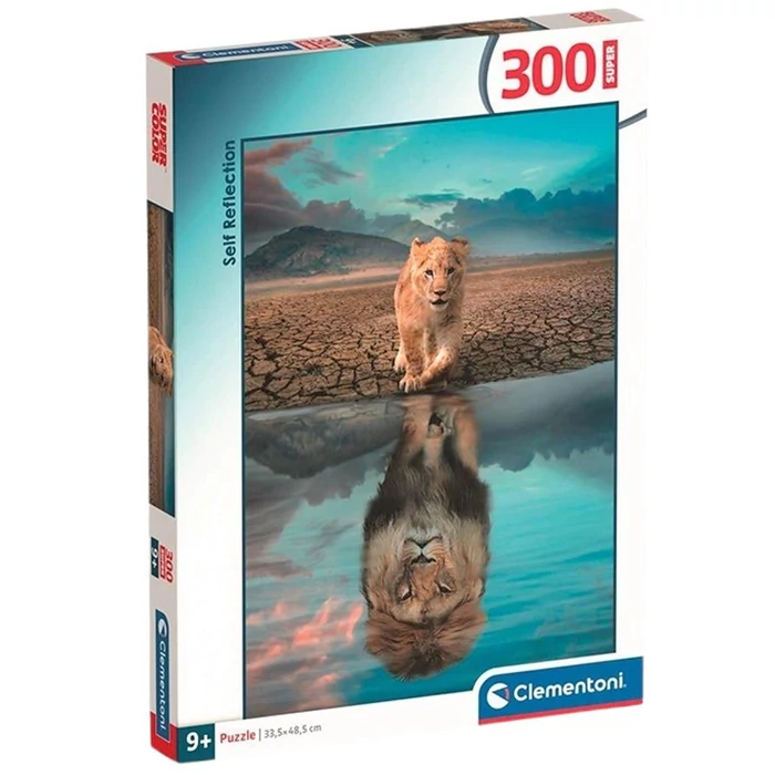 Clementoni 21719 - A kölyökoroszlán tükörképe - 300 db-os puzzle