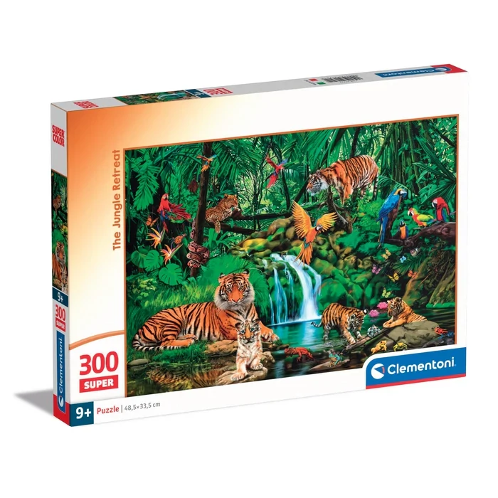 Clementoni 21721 - A dzsungel állatai - 300 db-os puzzle