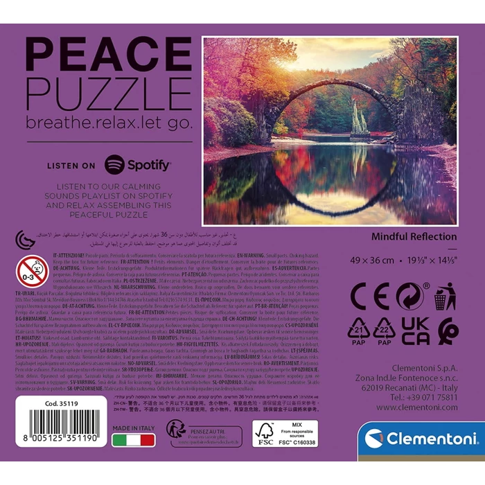 Clementoni 35119 - Peace puzzle - Peace River - 500 db-os puzzle