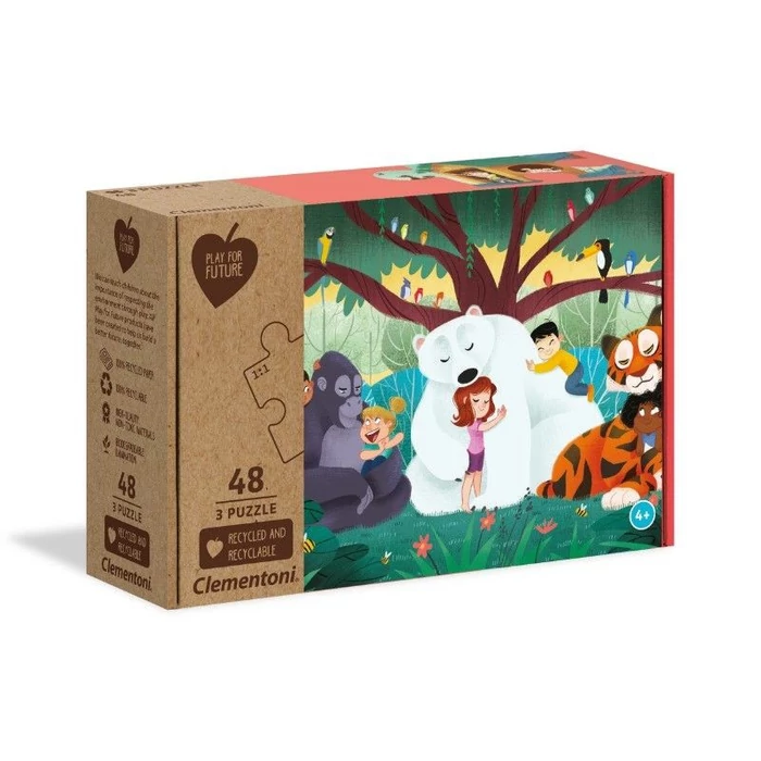 Clementoni 25253 - Fantázia világ - 3 x 48 db-os Play for future puzzle