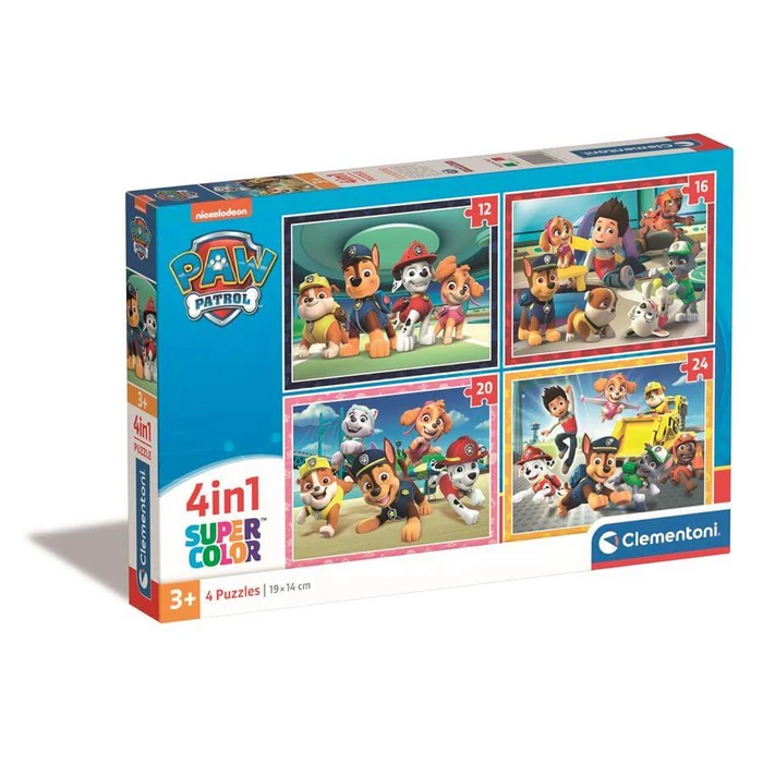 Clementoni 21513 - Mancs őrjárat - 4 az 1-ben puzzle (12-16-20-24-db-os ...