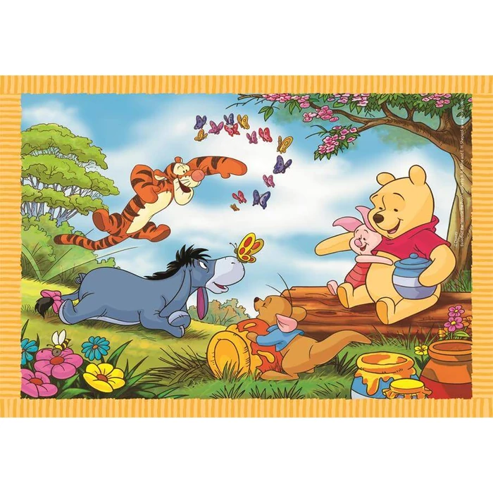 Clementoni 21514 - Micimackó - 4 az 1-ben puzzle (12,16,20,24 db-os)