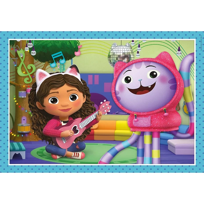 Clementoni 21524 - Gabi babaháza 4 az 1-ben (12, 16, 20, 24) Szuper színes puzzle