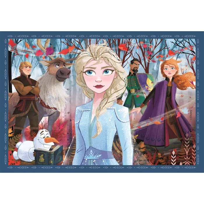 Clementoni 21518 - Disney - Jégvarázs - 4 az 1-ben Szuper színes puzzle (12