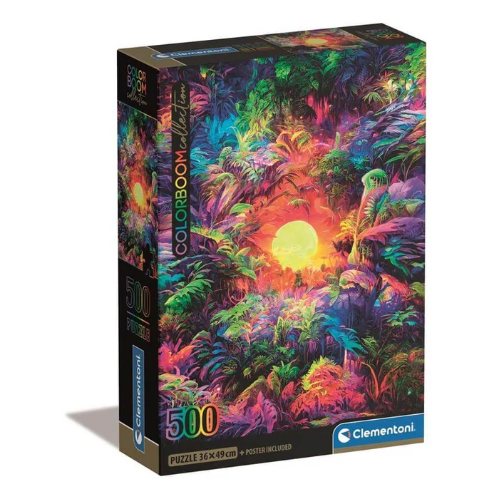 Clementoni 35530 - ColorBoom Collection - Pszichedelikus jungle - 500 db-os Compact puzzle