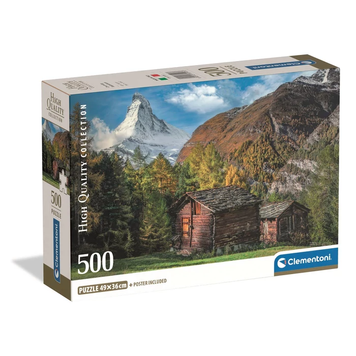 Clementoni 35597 - High Quality Collection - Charming Matterhorn - 500 db-os Compact puzzle