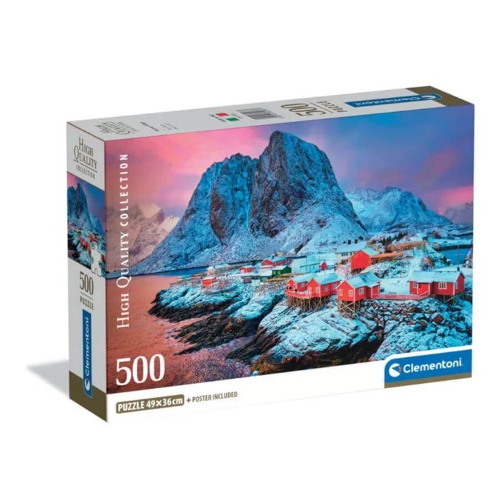 Clementoni 35587 - High Quality Collection - Hamnoy Village - 500 db-os Compact puzzle