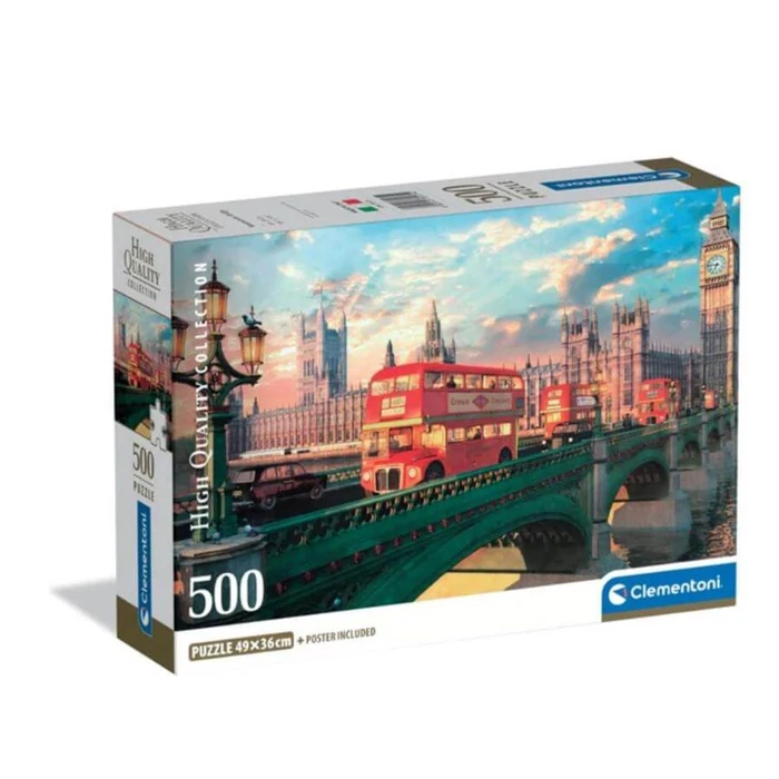 Clementoni 35575 - High Quality Collection - Westmister Bridge - 500 db-os Compact puzzle