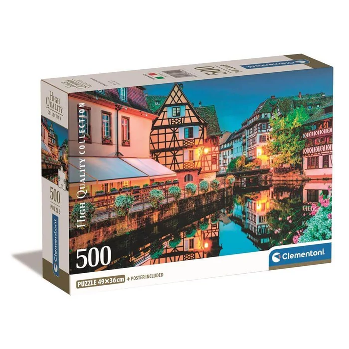 Clementoni 35544 - High Quality Collection - Strassburgi óváros - 500 db-os Compact puzzle