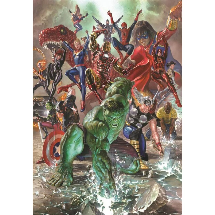 Clementoni 35546 - Marvel hősök harcra készen - 500 db-os Compact puzzle
