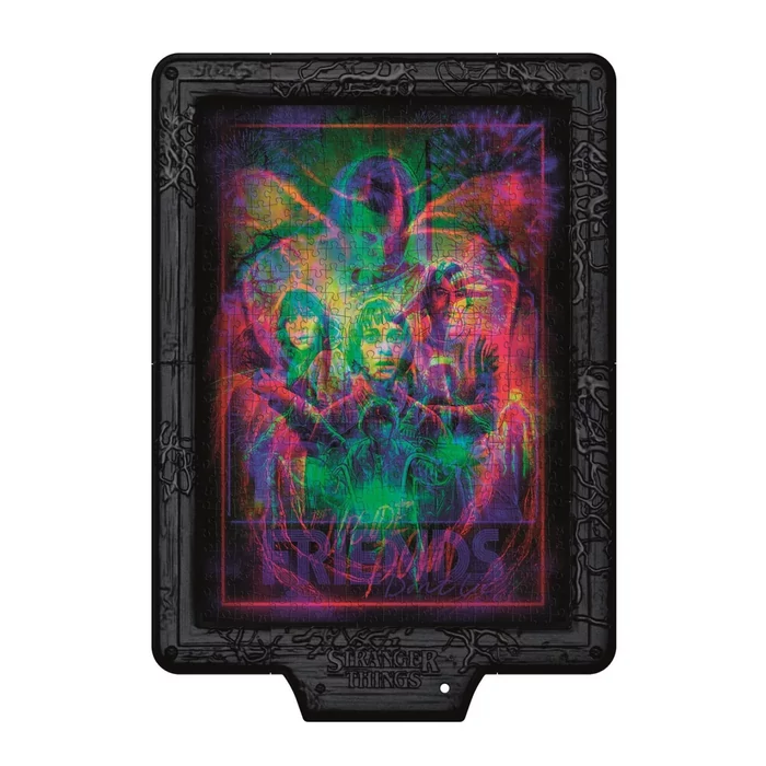 Clementoni 35155 - Stranger Things - Upside Down RGB LED világítással - 520 db-os puzzle kerettel