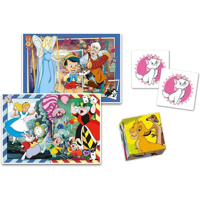 Clementoni 18290 - Edukit Disney Klasszikus karakterek 4 az 1-ben játékgyűjtemény