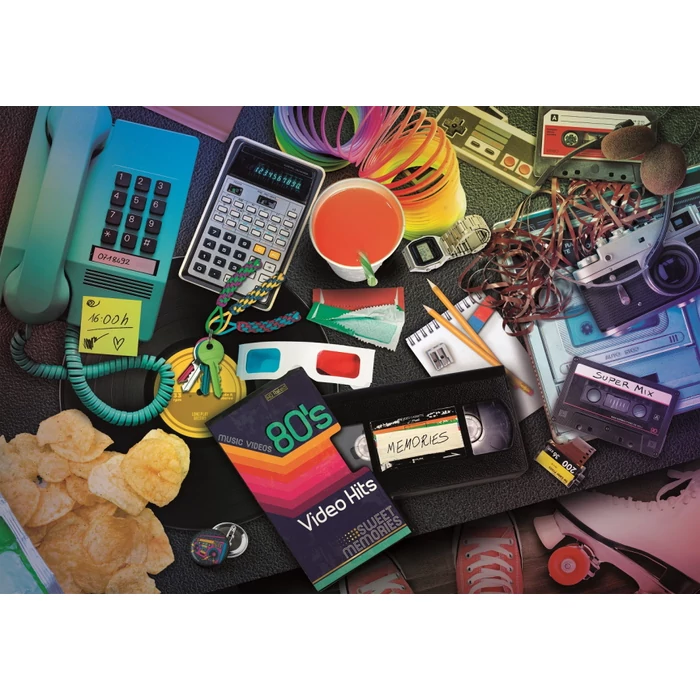 Clementoni 1000 db-os puzzle - High Quality Collection - Nosztalgikus 1980-as évek (39649)