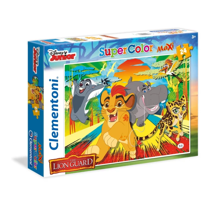 Clementoni 24056 - Az oroszlán őrség - 24 db-os Szuper Színes Maxi puzzle