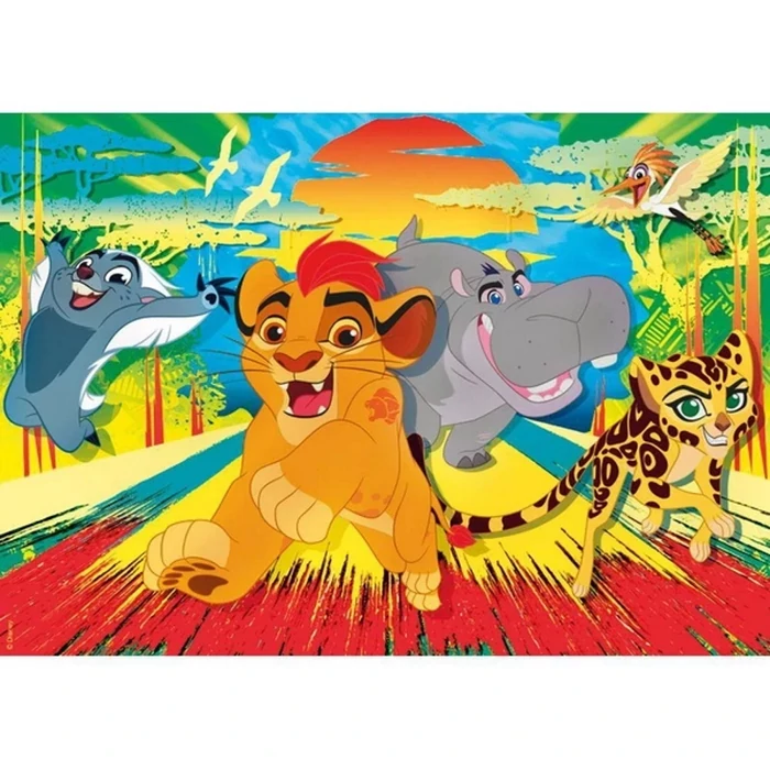 Clementoni 24056 - Az oroszlán őrség - 24 db-os Szuper Színes Maxi puzzle