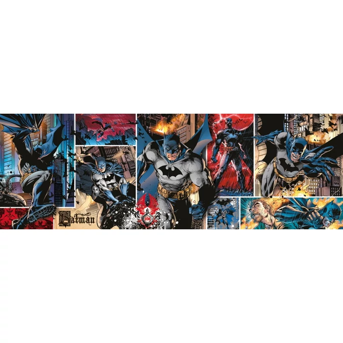 Clementoni 39574 - Panoráma puzzle - Batman akcióban - 1000 db-os puzzle