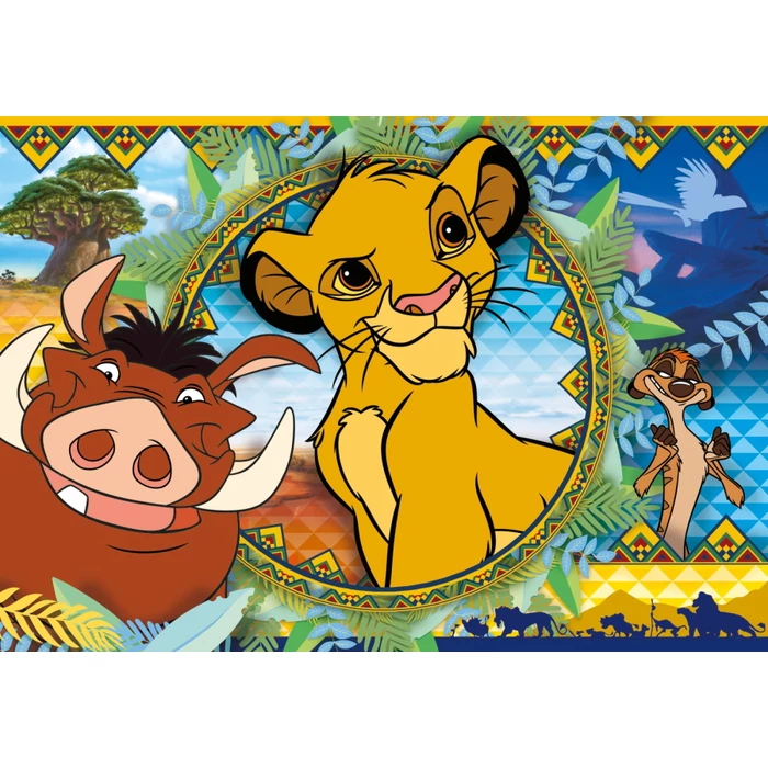 Clementoni 27287 - Az oroszlánkirály - 104 db-os Szuper Színes puzzle