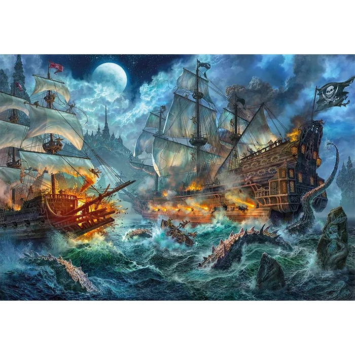 Clementoni 1000 db-os puzzle - Kalóz támadás (39777)