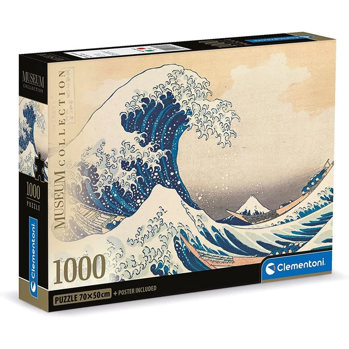Clementoni 39707 - Hokusai - A nagy hullám Kanagavánál - 1000 db-os puzzle Museum Collection